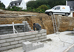 Réalisation des fondations à Saint-Julien-sur-Veyle